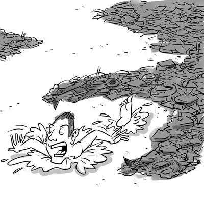 海洋垃圾简笔画 (第1页)