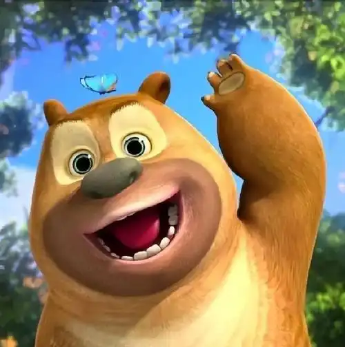 可爱熊大熊二动漫头像