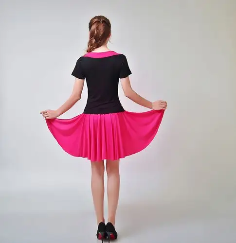 春夏款式 广场舞服装款式女夏装半身裙大摆中裙舞蹈服中老年跳舞裙子