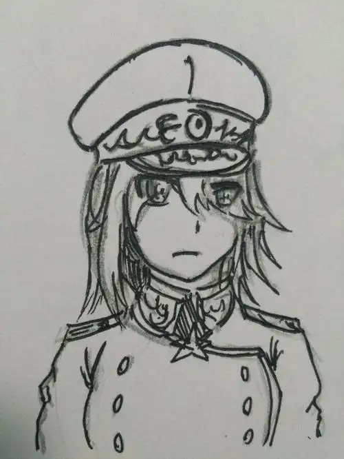 儿童画小日本鬼子简笔画