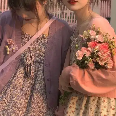 一对两张的温柔可爱闺蜜头像