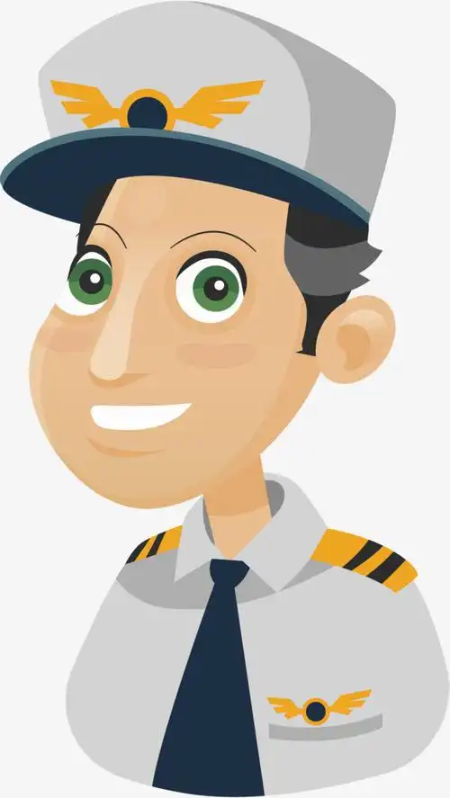 矢量图男性列车长