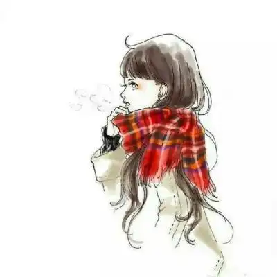 简单文艺范的卡通手绘女生头像美得一点也不彻底