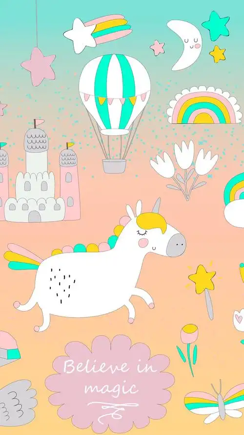 人物动物植物卡通动漫手绘插画可爱斗比萌宠个性背景彩色炫酷古风q版