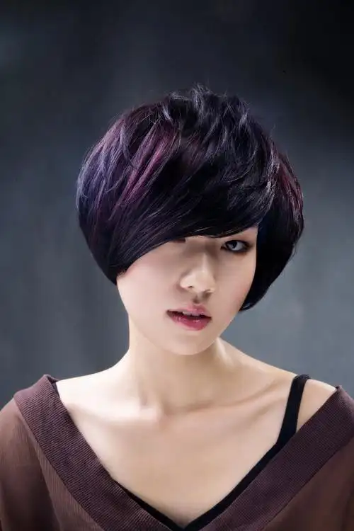 波波头短发发型图片