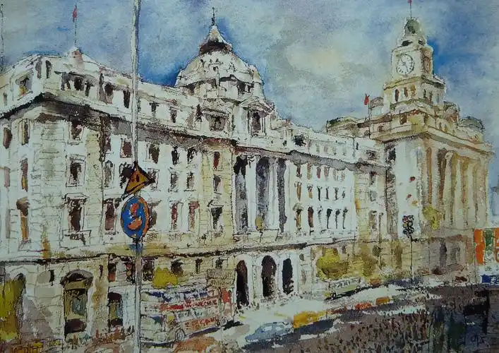 【转载】水彩画里的上海胜迹