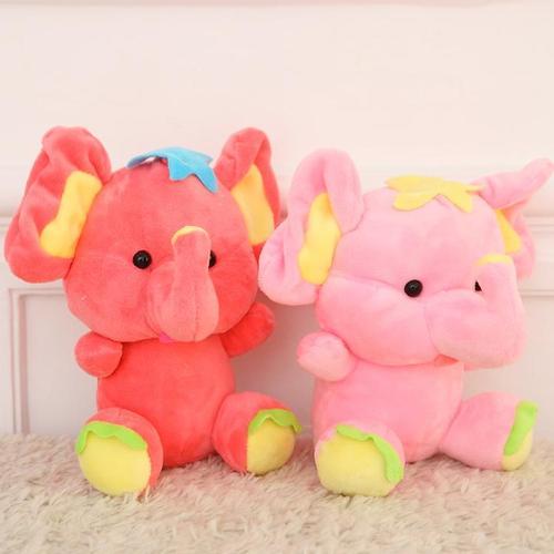 可爱婚庆娃娃大象公仔毛绒玩具小象抓机娃娃卡通玩具圣诞节小礼