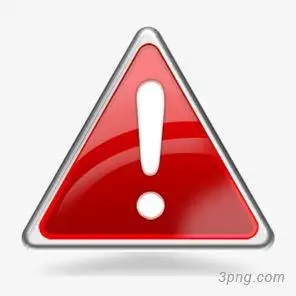 红色告警标识png素材透明免抠图片-其他元素