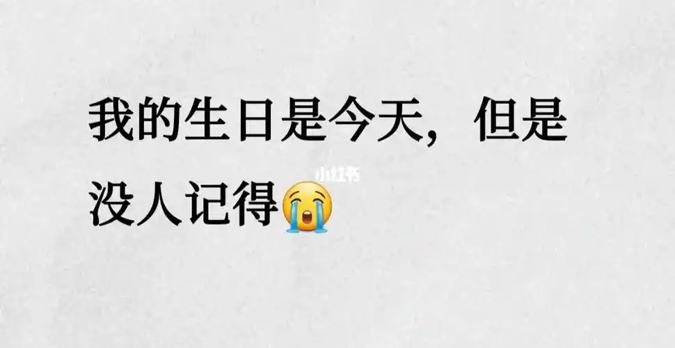 我的生日没人记得