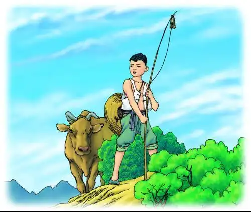 抗日小英雄人物简笔画