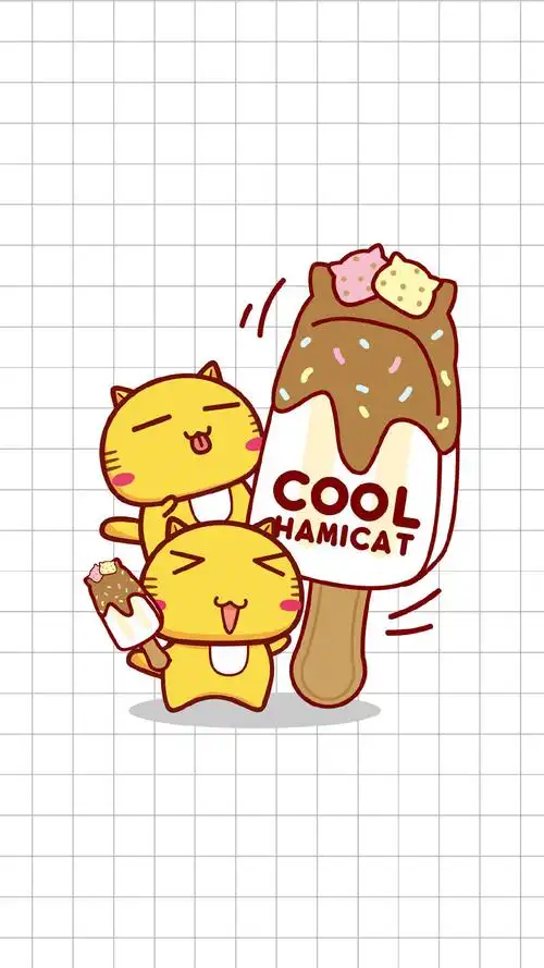 哈咪猫冰淇淋卡通图片手机壁纸