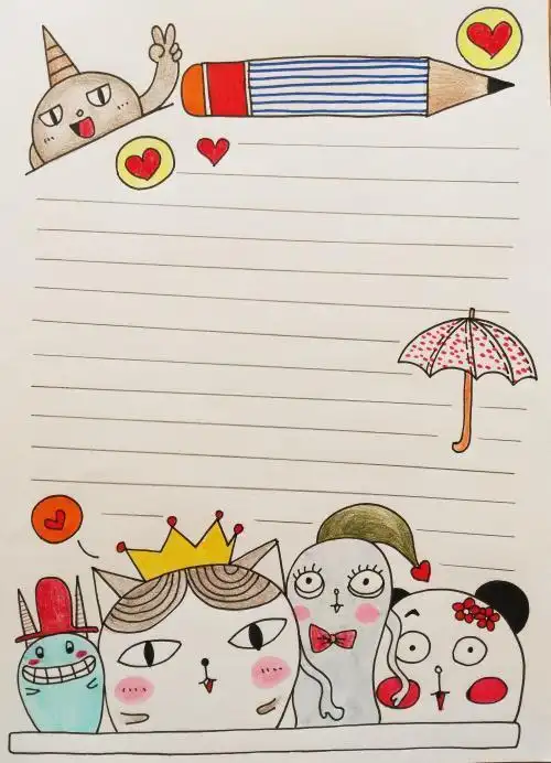 第1页儿童英语书封面简笔画自己做英语本封面设计简笔画