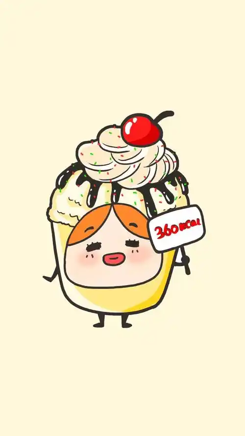 手绘卡通美食可爱高清手机壁纸