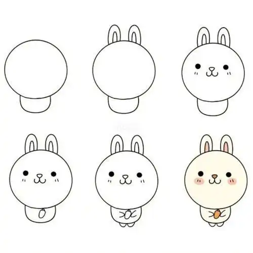 简笔画步骤简单小动物