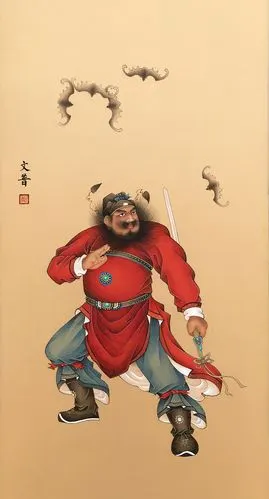 於文普工笔人物画家