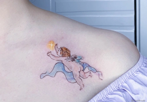2021最新天使纹身图案大全14