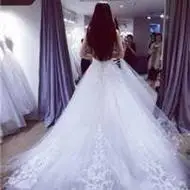 新娘头像婚纱背影