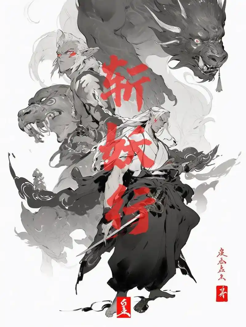 国风水墨斩妖行系列