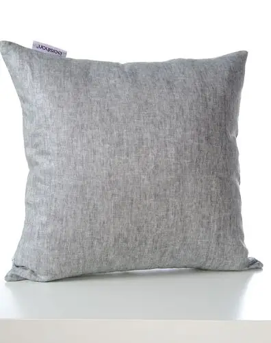 高性价比亚麻浅灰色靠垫套(不含芯)