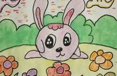 2022最新小兔子画画作品大全 小兔子画画作品大全一年级 - 水彩迷