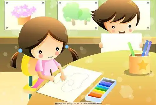 小孩画画图片 小孩子画画图片大全