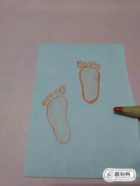 猴子的脚印简笔画