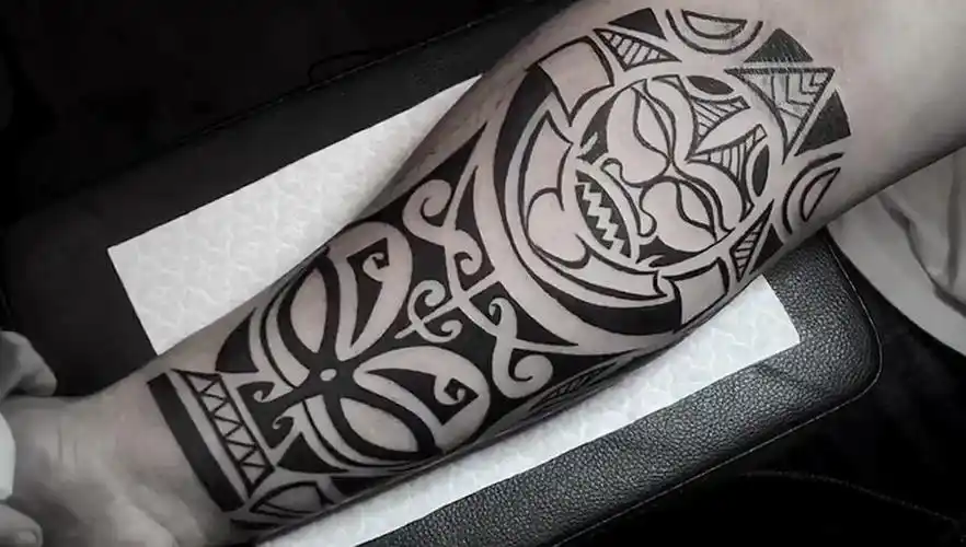 小臂玛雅图腾纹身图案已完成视频