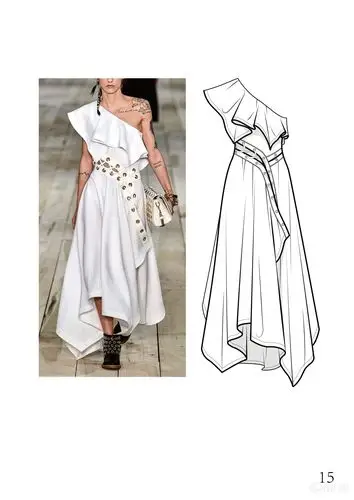 款式图—日常练习2-服装画/服装设计手稿 - 穿针引线服装论坛