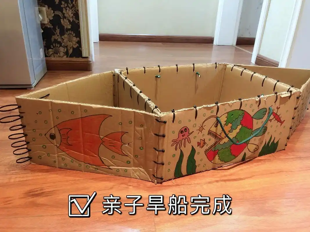 幼儿园手工|旱船制作教程 冬天周末宅在家7615刚好老师布置了作业