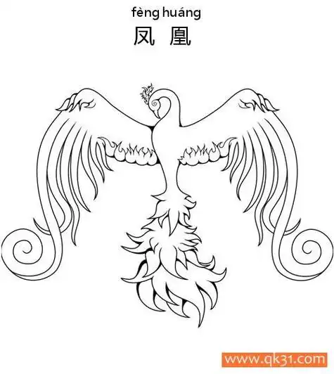 简笔画 线稿 凤凰简笔画 线稿 凤凰小学生简笔画凤凰凤凰简笔画简单