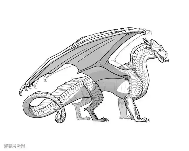 火翼飞龙简笔画