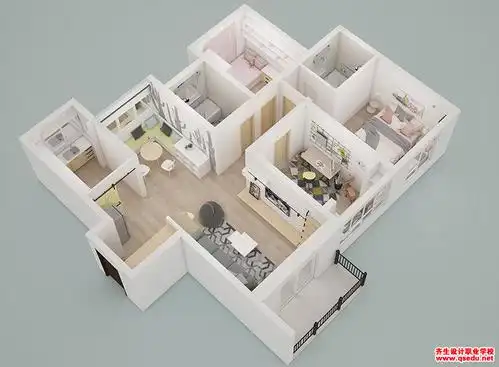 3dmax室内效果图北欧风格儿童房效果图的做法