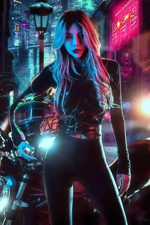 183183183赛博朋克风机车女神中国腿最长女djstella到来droscar长春店