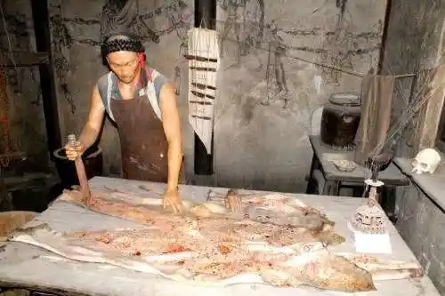 做完这些之后,朱元璋仍是觉得不解气,命人将蓝玉剥皮实草在全国进行