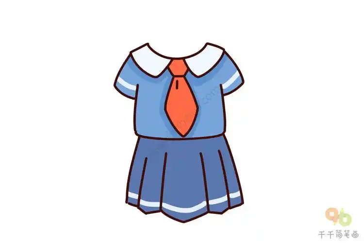 美少女绘馆妙龄少女的春夏衣服简笔画