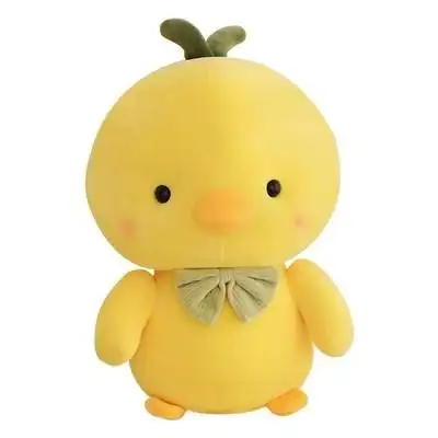 女生布娃娃 萌萌可爱_萌萌小黄鸡玩偶公仔毛绒玩具可爱小鸡床上抱睡布