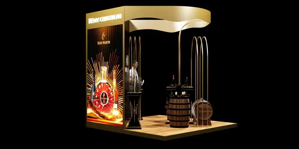 红酒商场临展设计