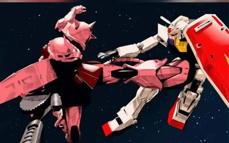 红色有角三倍速-夏亚红扎古壁纸