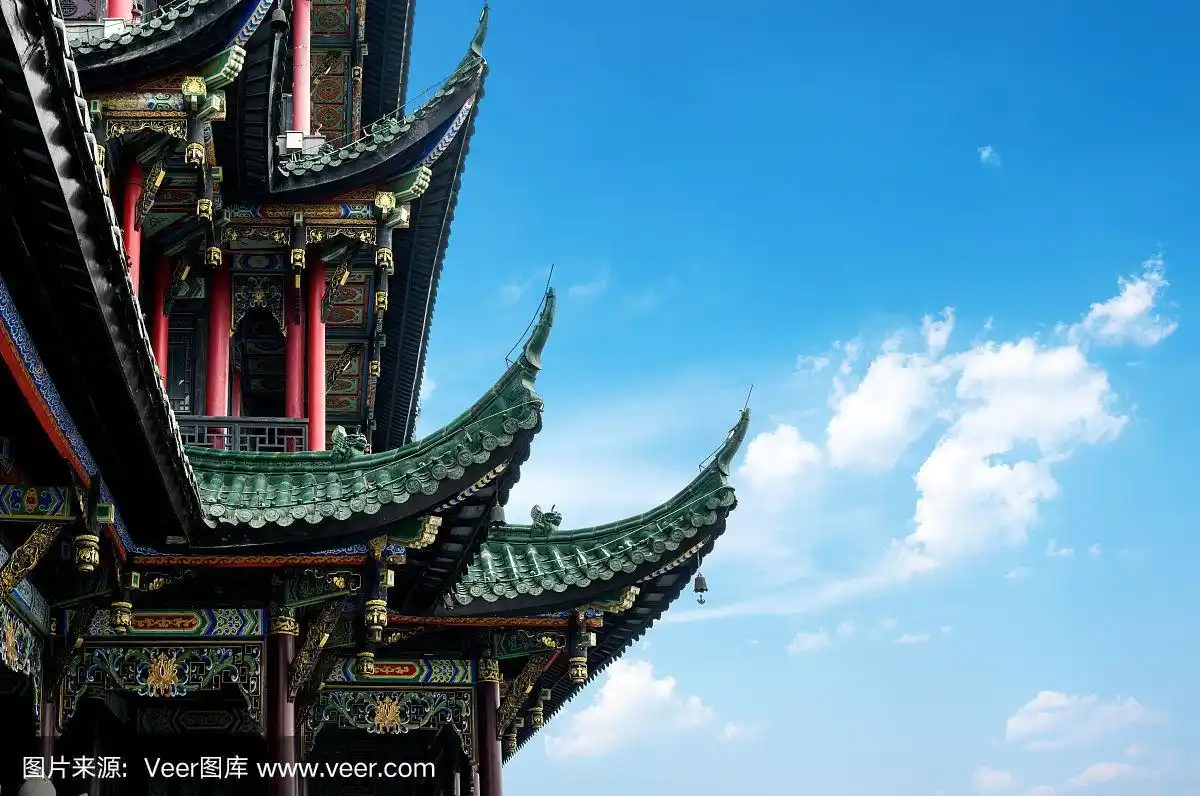 古建筑寺宝塔公园,重庆,中国