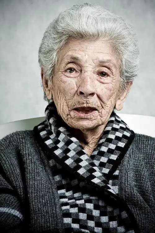 时间的记忆——皱纹老人肖像