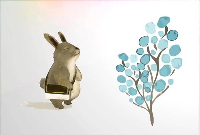 12张可爱水彩小动物ppt小插图最新版