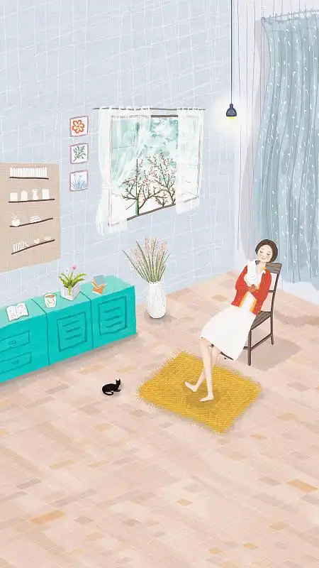 手机壁纸 一个人的闲暇时光图片