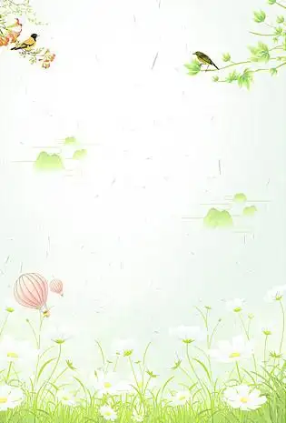 绿色小小清新背景图