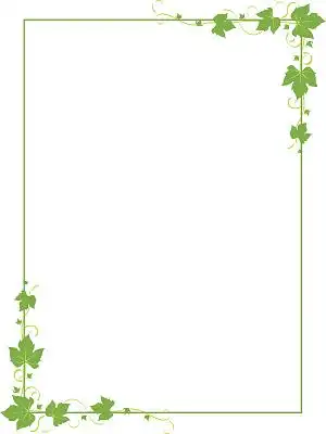 春天边框简约树叶绿色psd素材png素材春天边框春天边框树枝边框春天