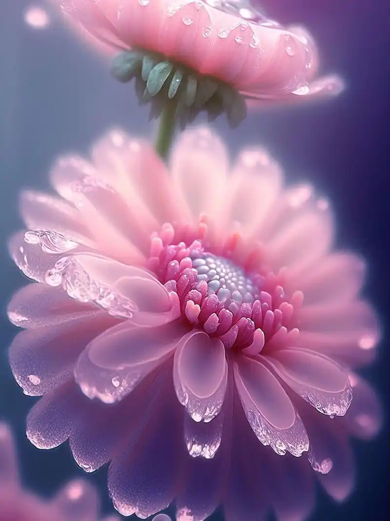 【al创作】midjourney 这些花也太好看了吧 关键词:是粉红色的花,花瓣