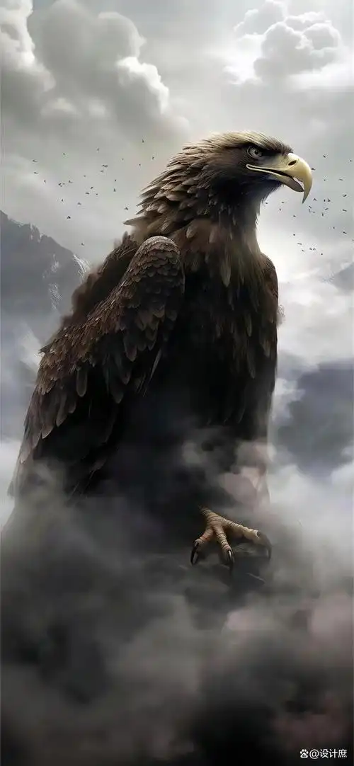 手机壁纸美图分享之雄鹰展翅欲高飞