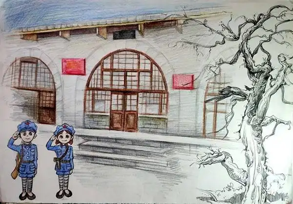 矿大学子手绘延安故事重温红色记忆