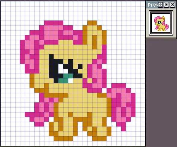 小马宝莉像素画网格画图案