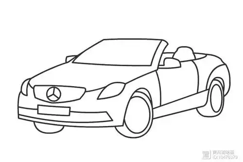 【简笔画】跑车的分步画法