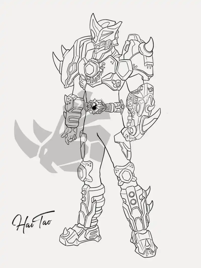 铠甲勇士-黑犀侠    滋润掩藏但发出狂啸的力量 召唤水之黑犀铠甲